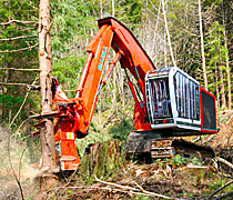 Kaydon Bearings - markets - heavy equipment - forestry feller buncher
