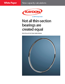 Kaydon new capacity calculations for thin-section bearings