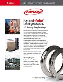 Kaydon Bearings - HS slewing ring bearings data sheet