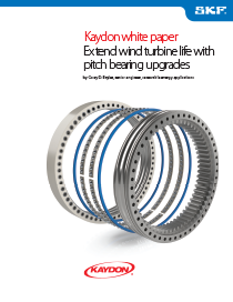 Extend wind turbine life with pitch bearing upgrades - Kaydon Bearings white paper