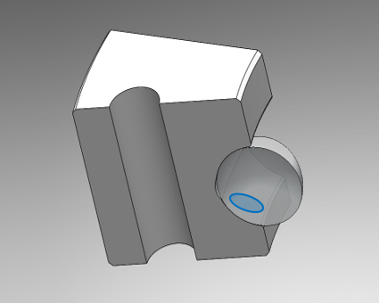 Kaydon Bearings - why pitch bearings fail: load and operation. Elliptical shape (undamaged).